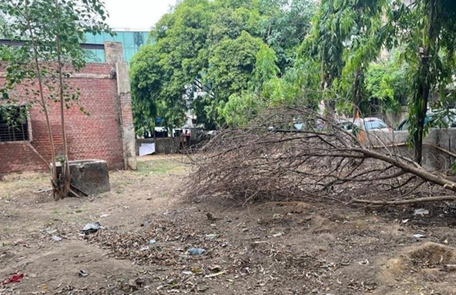 Community park before renovation